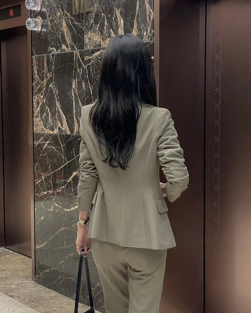 NK303 單扣西裝夾克套裝