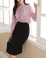 NK250 荷葉領正肩上衣