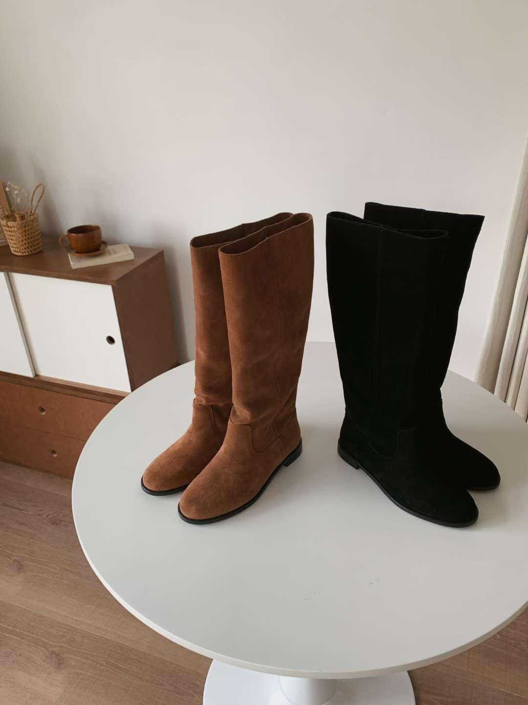 NK403 真牛絨皮長筒靴