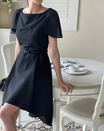 NK209 披肩傘型連身裙