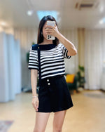 NK166 橫間冰絲針織上衣