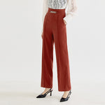 NH632 chain waist button trousers