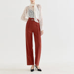 NH632 chain waist button trousers