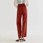 NH632 chain waist button trousers