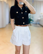 NK128 小香冰感針織上衣