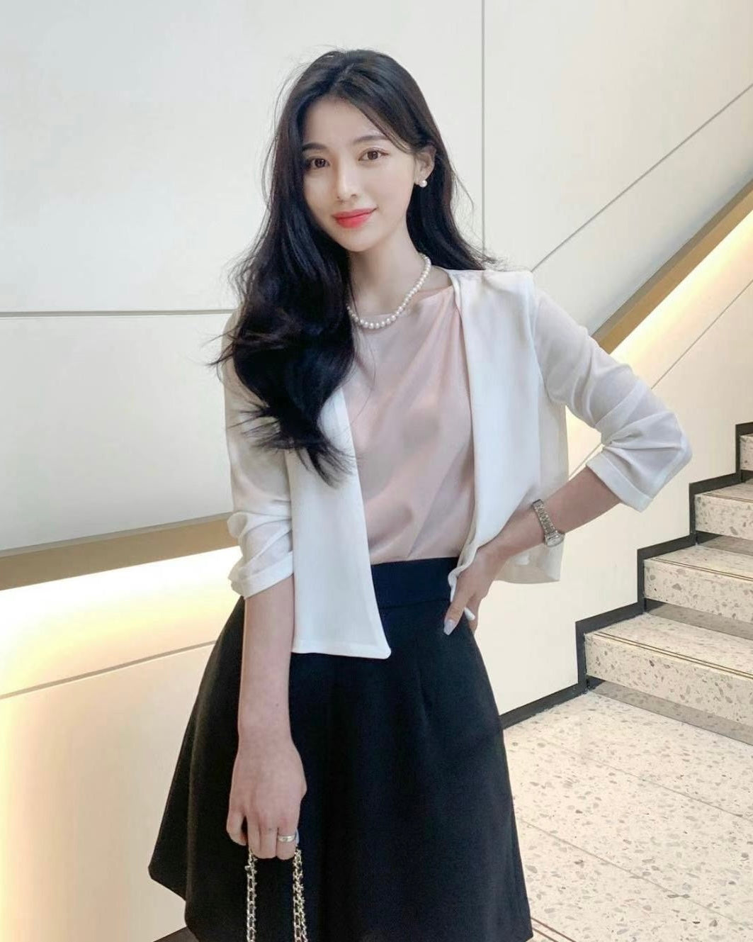 NH160 韓國 Zabara 氣質雪紡外套