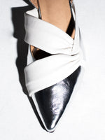 NE604 Leather Lab ROUND-HEEL STRAPPED PUMPS