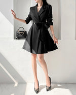 NK238 風衣束腰迷你連身裙