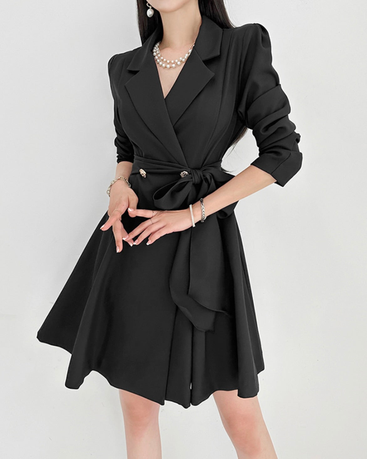 NK238 風衣束腰迷你連身裙