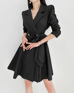 NK238 風衣束腰迷你連身裙