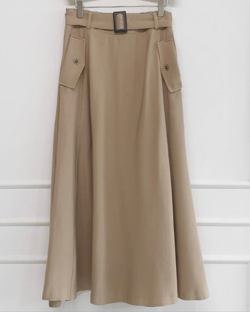 NK241 風衣襯衫長裙套裝