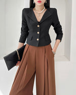 NK259 西裝收腰短外套