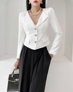 NK259 西裝收腰短外套