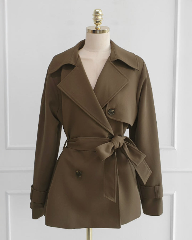 NK270 短版風衣外套