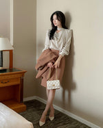 NK274 絲絨堆領襯衫