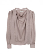 NK274 絲絨堆領襯衫