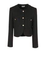 NK301 短款圓領粗呢夾克