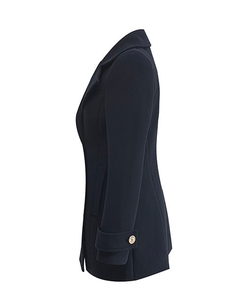 NK359 英倫風孖襟大衣