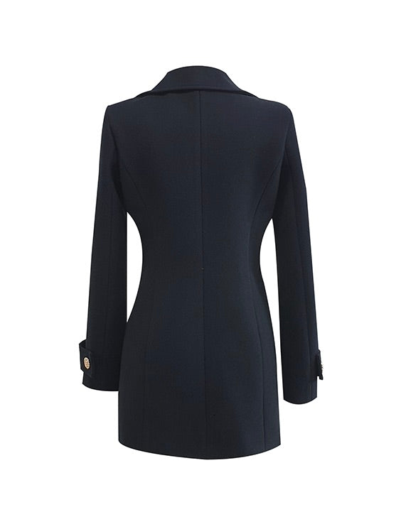 NK359 英倫風孖襟大衣