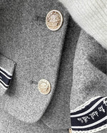 NK357 抓絨外套百褶裙套裝