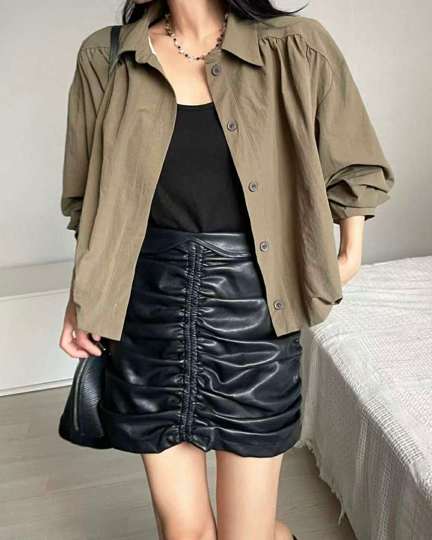 NK243 燈籠袖恤衫外套