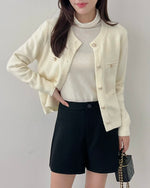 NK361 小香珍珠開襟外套