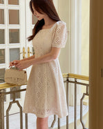 NK206 方領Lace修身連身裙