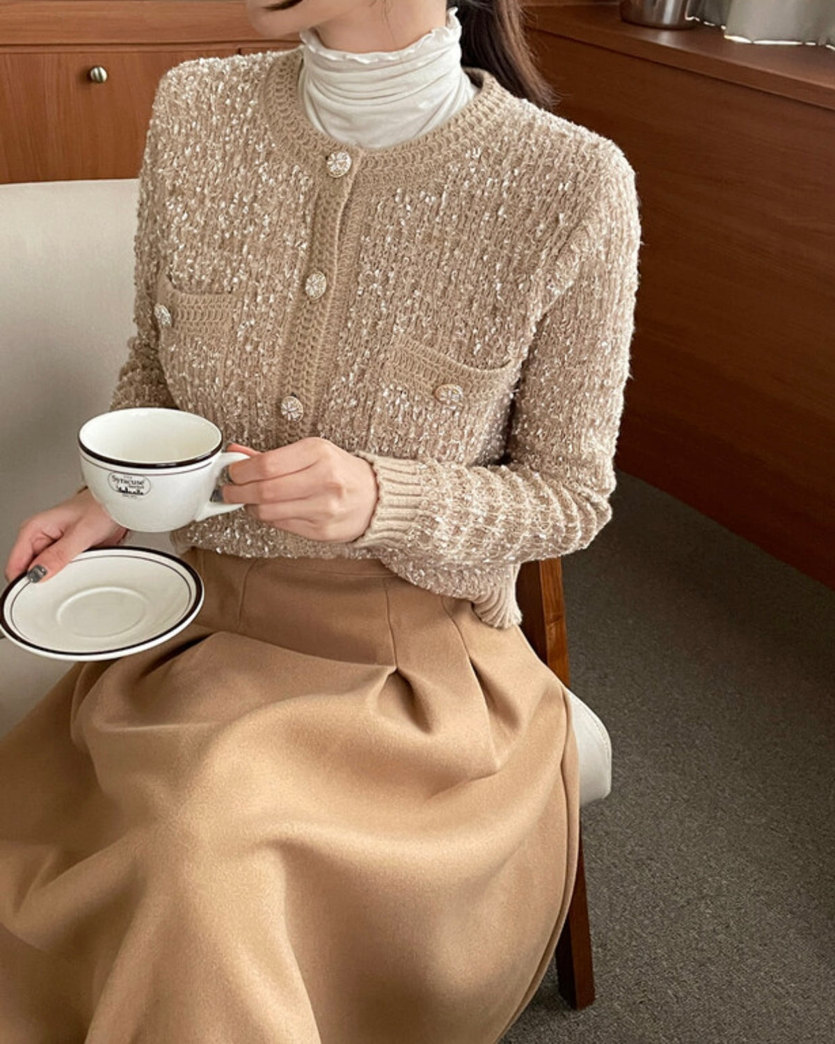 NH946 小香風針織外套