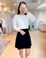 NK039 扭結Pattern高密冰絲針織連身裙