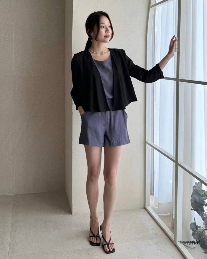 NH160 韓國 Zabara 氣質雪紡外套