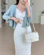 NH160 韓國 Zabara 氣質雪紡外套