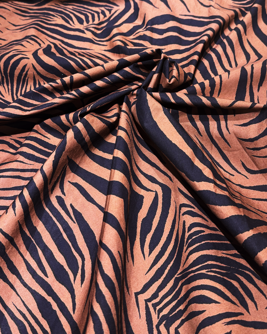 NK496 斑馬紋背心連身裙(連腰帶)