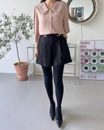 NK269 腰帶褶疊裙褲