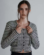 NK265 條紋針織吊帶外套