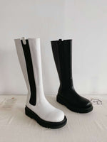 NK408 真皮彈力長筒靴