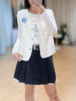 NK321 小香背心外套 (連胸針)