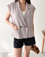 NK051 西裝領背心薄外套