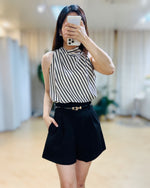 NK132 特色衣領真絲上衣