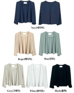 NH160 韓國 Zabara 氣質雪紡外套