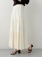 NK242 風琴褶疊層次長裙