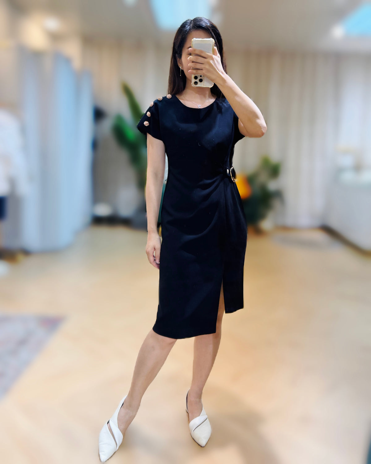 NK190 開叉修身連身裙