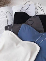ND527 Breast-beautiful classic thin shoulder strap BRA TOP