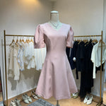 NH235 V領A-Line 連身裙