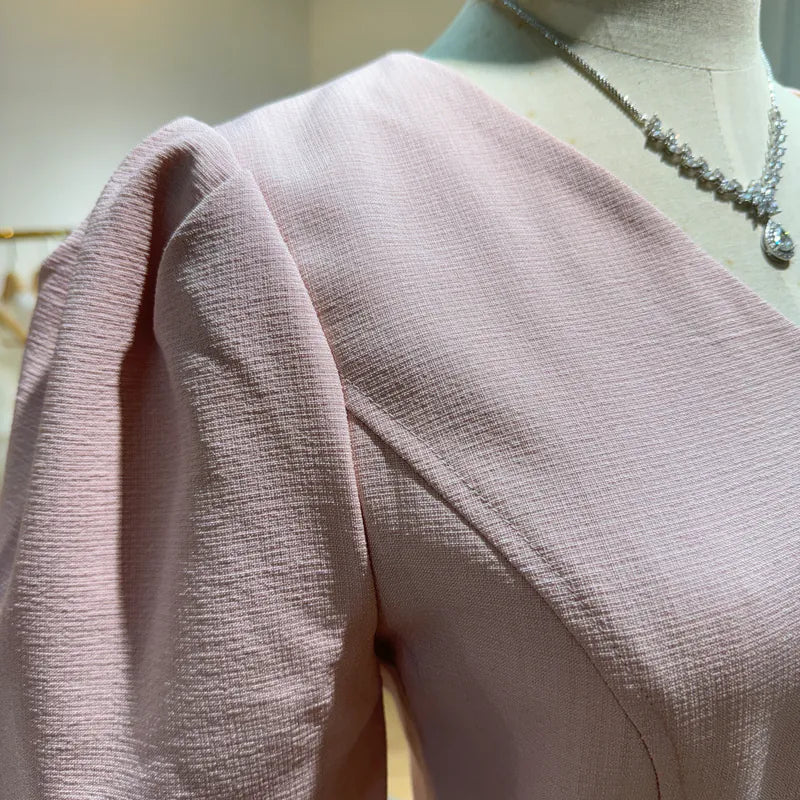 NH235 V領A-Line 連身裙