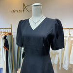 NH235 V領A-Line 連身裙