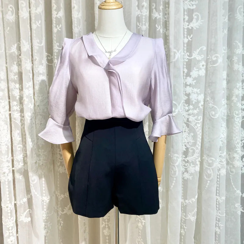 NH237 high waist short trousers