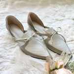 NE891 Leather Lab RIBBON OPEN SHANK FLATS