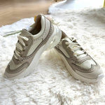NH040 Leather Lab leather air-cushion sneakers