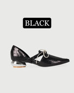 NE891 Leather Lab RIBBON OPEN SHANK FLATS