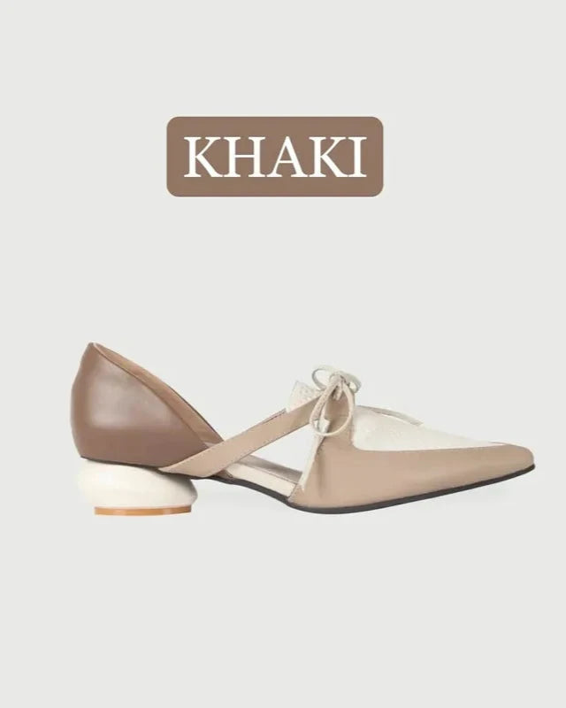 NE891 Leather Lab RIBBON OPEN SHANK FLATS